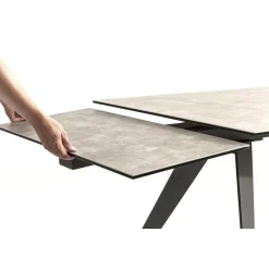 KARE Design Table A Rallonges Amsterdam Fonce 160/40+40)X90Cm