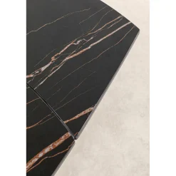 KARE Design Table A Rallonges Twist Noir 120(30+30)X90Cm