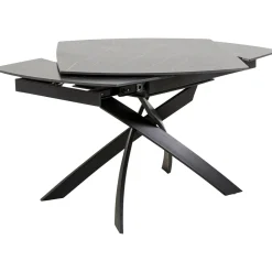 KARE Design Table A Rallonges Twist Noir 120(30+30)X90Cm