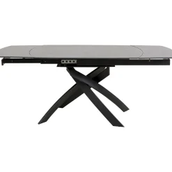 KARE Design Table A Rallonges Twist Noir 120(30+30)X90Cm