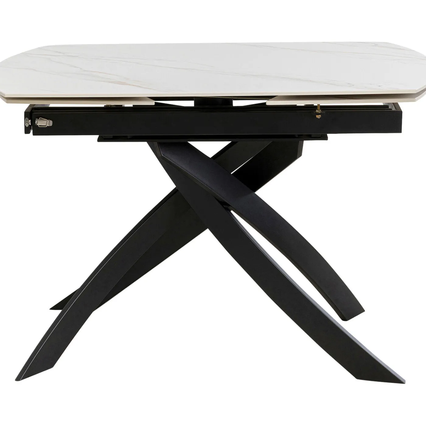 KARE Design Table A Rallonges Twist Onyx 120(30+30)X90Cm
