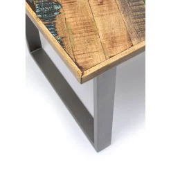 KARE Design Table Abstract Acier Brut 180X90