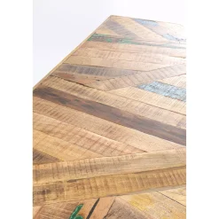 KARE Design Table Abstract Acier Brut 180X90