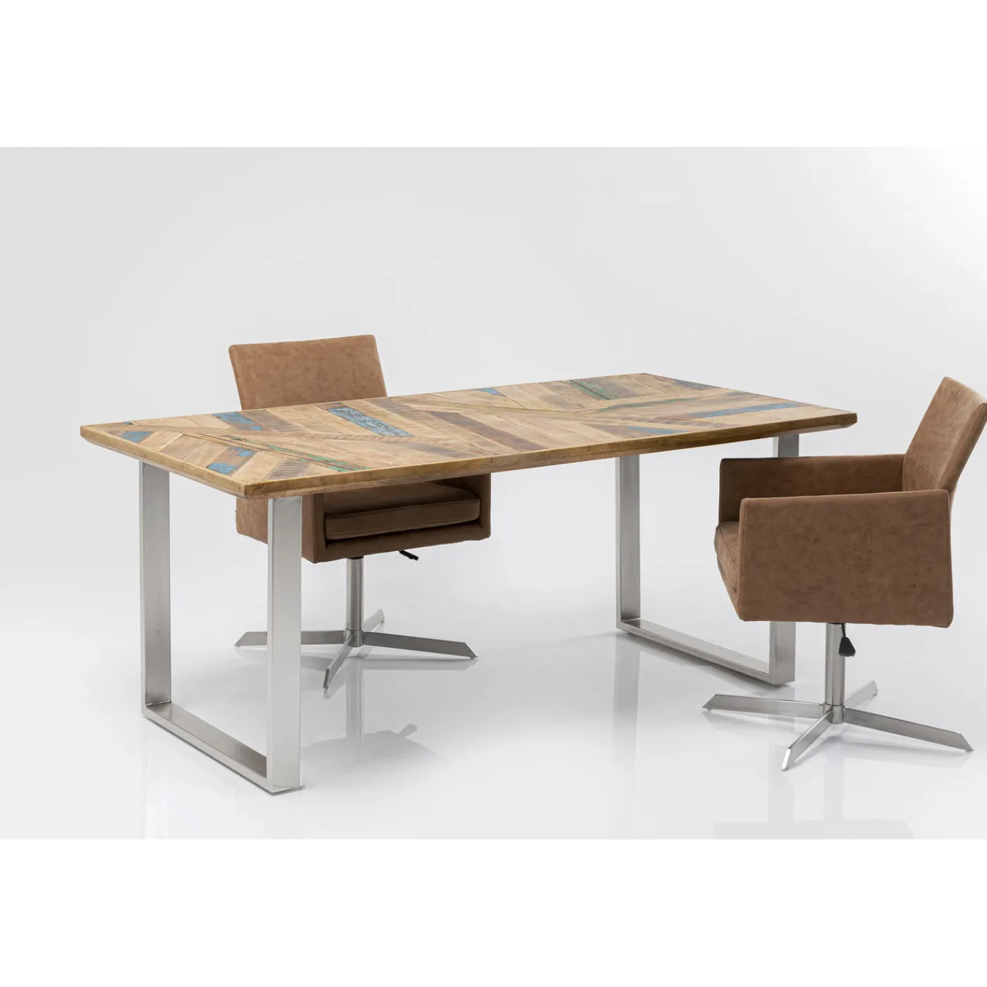 KARE Design Table Abstract Chrome 180X90