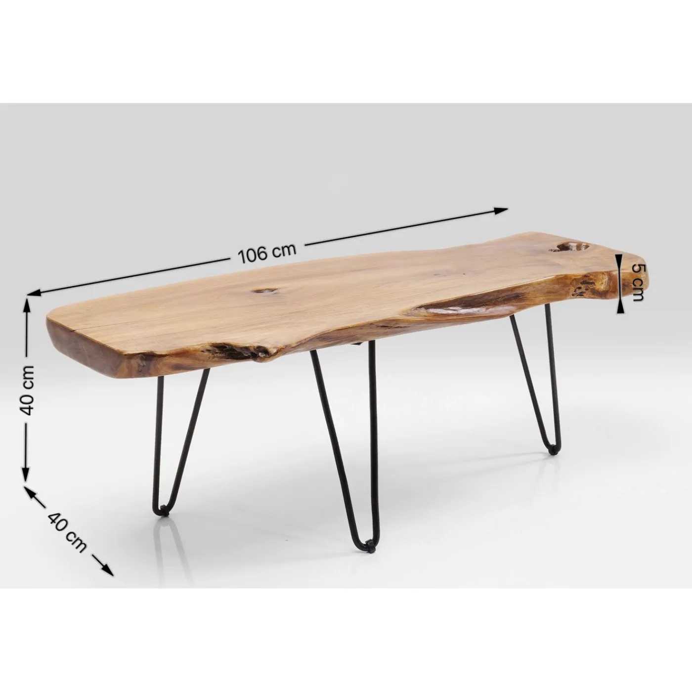 KARE Design Table Basse Aspen Nature 106X41