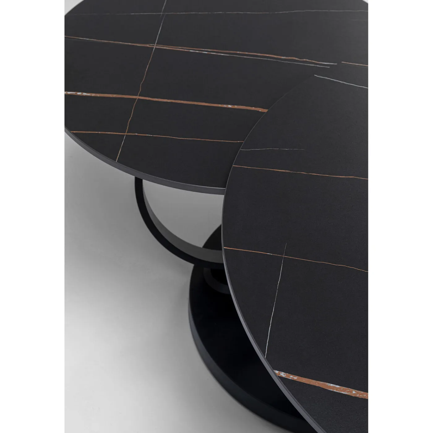 KARE Design Table Basse Beverly Noir 133X80Cm
