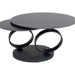 KARE Design Table Basse Beverly Noir 133X80Cm
