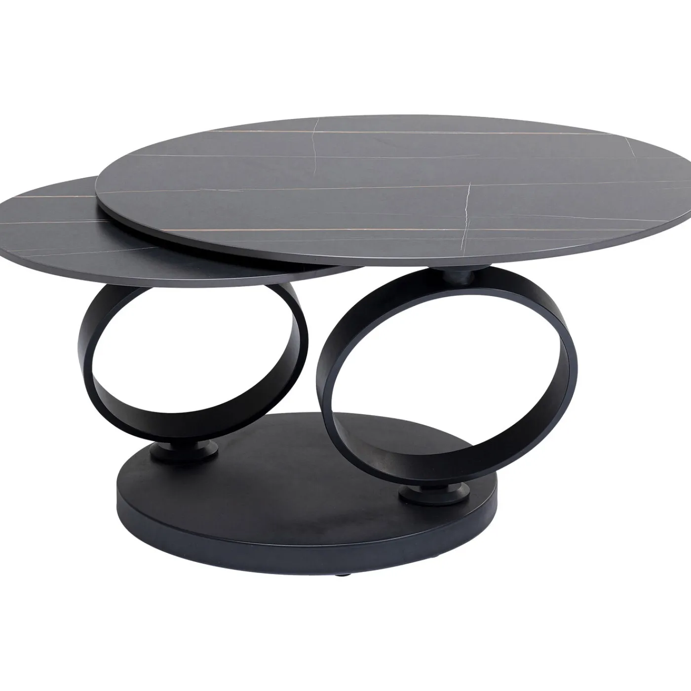 KARE Design Table Basse Beverly Noir 133X80Cm