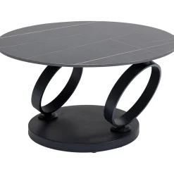 KARE Design Table Basse Beverly Noir 133X80Cm