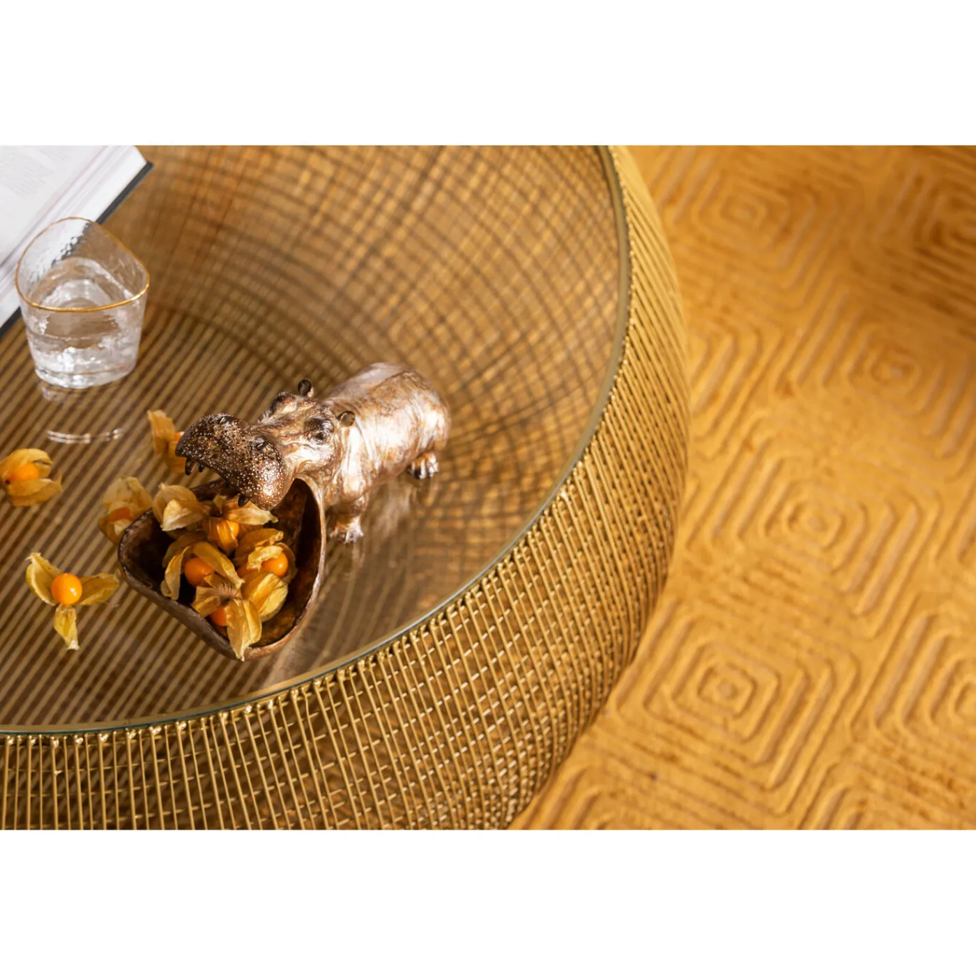 KARE Design Table Basse Cesta Gold