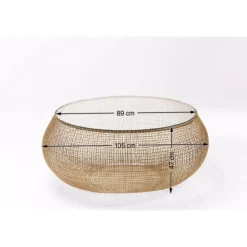 KARE Design Table Basse Cesta Gold