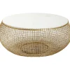 KARE Design Table Basse Cesta Marble Dore O100Cm