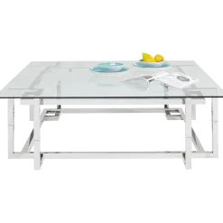 KARE Design Table Basse Clara Argente 120X120Cm