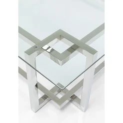 KARE Design Table Basse Clara Argente 120X120Cm