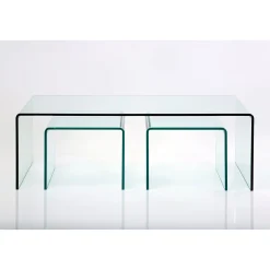 KARE Design Table Basse Clear Club (Set De 3)