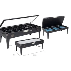 KARE Design Table Basse Collector Noir 122X55Cm