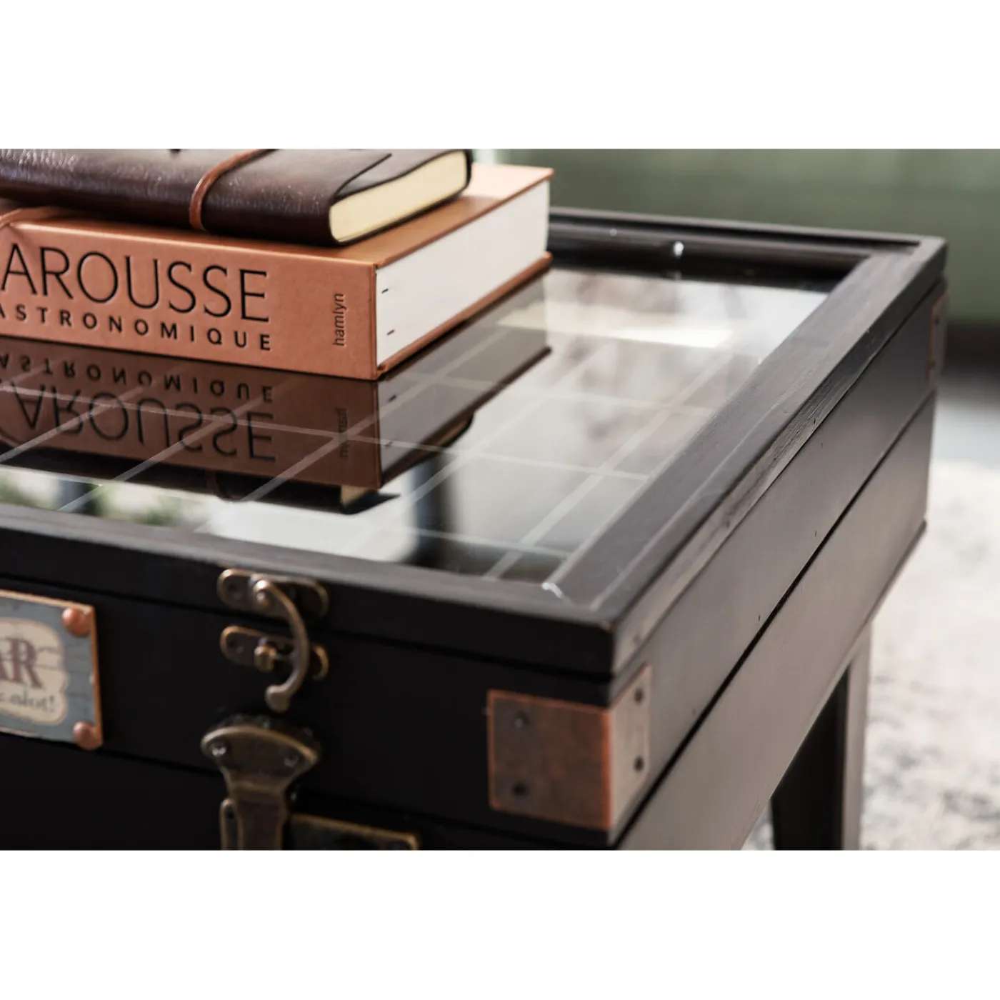 KARE Design Table Basse Collector Noir 122X55Cm