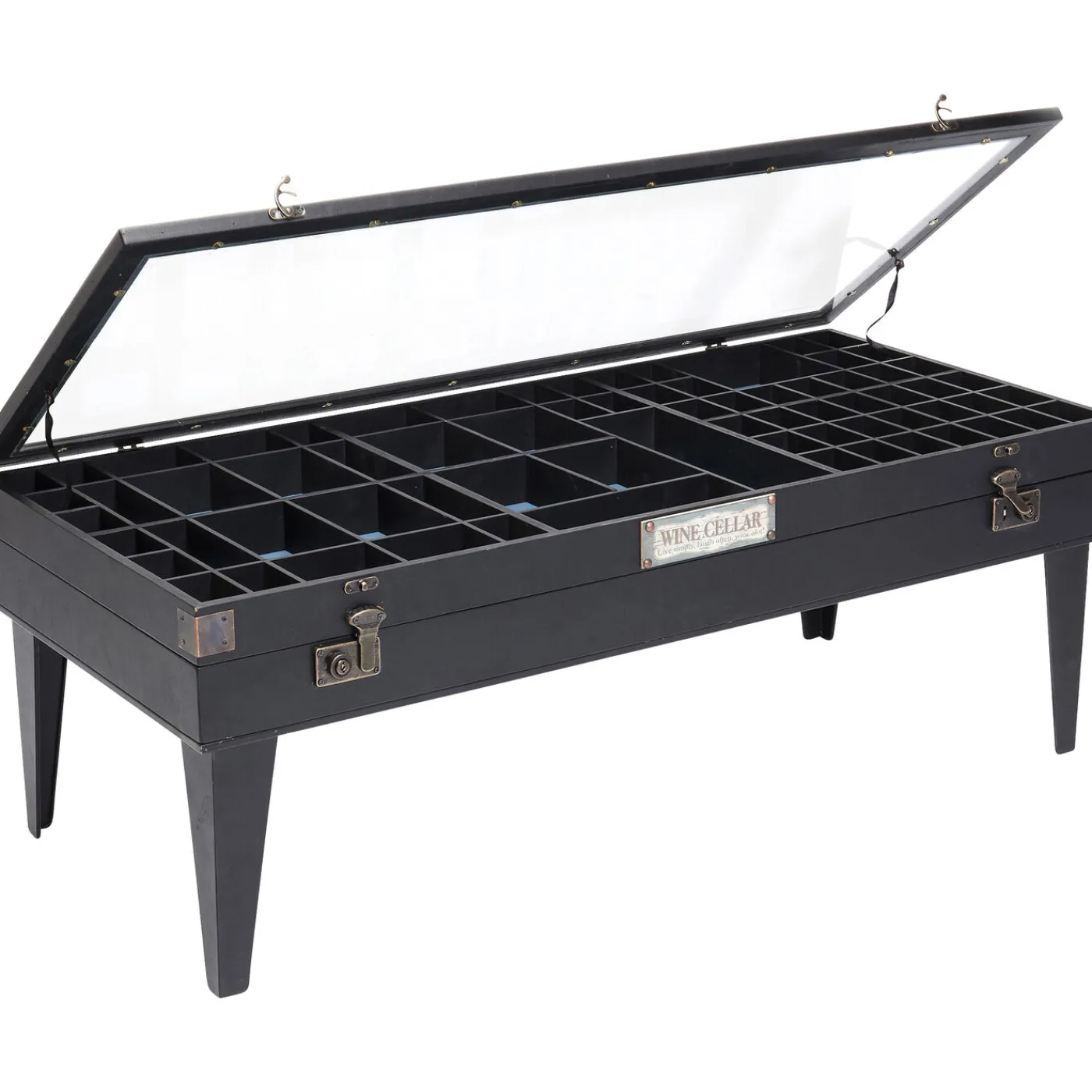 KARE Design Table Basse Collector Noir 122X55Cm