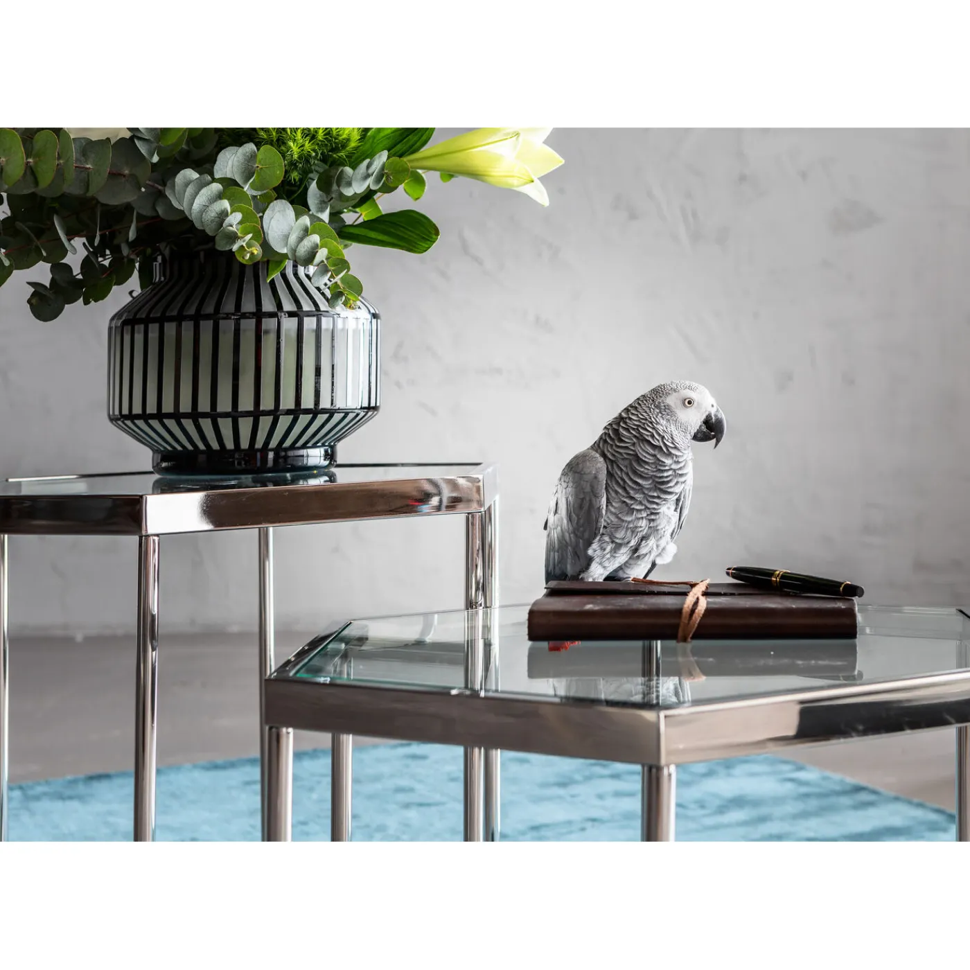 KARE Design Table Basse Comb Argente 45