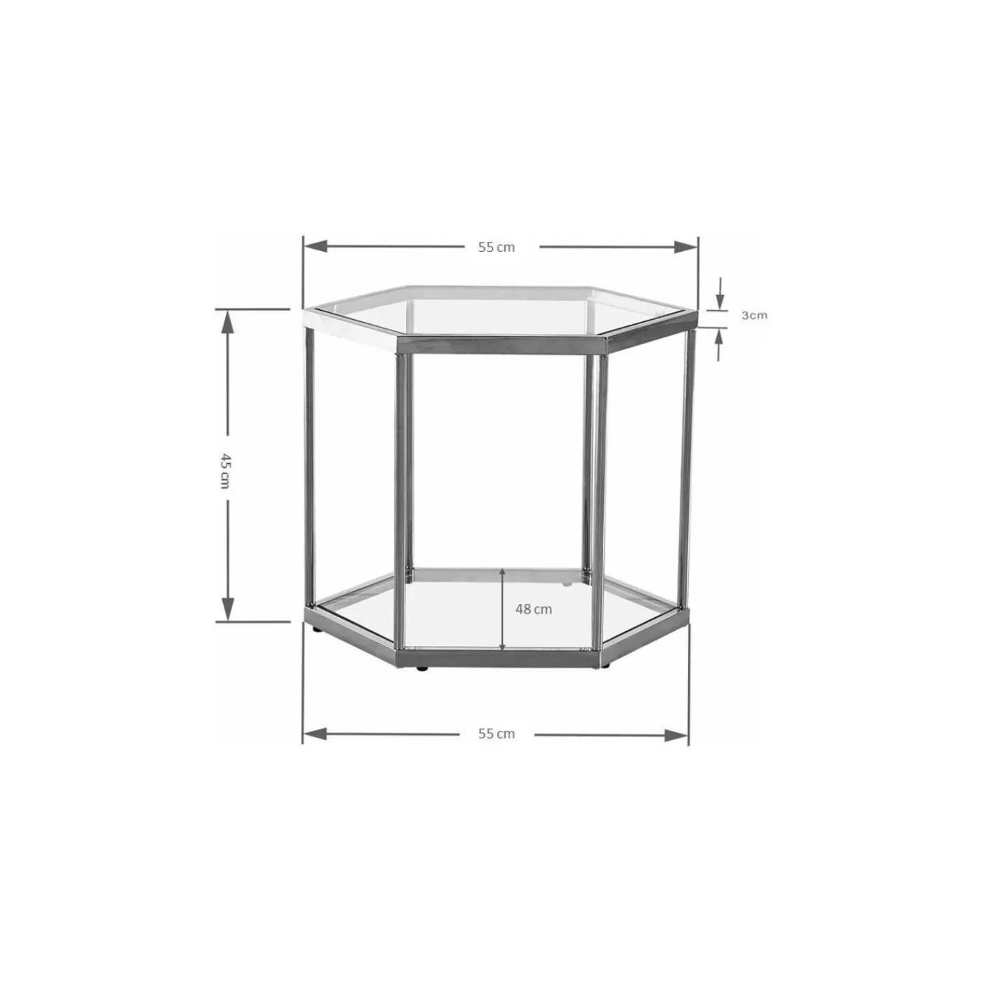 KARE Design Table Basse Comb Black 45Cm