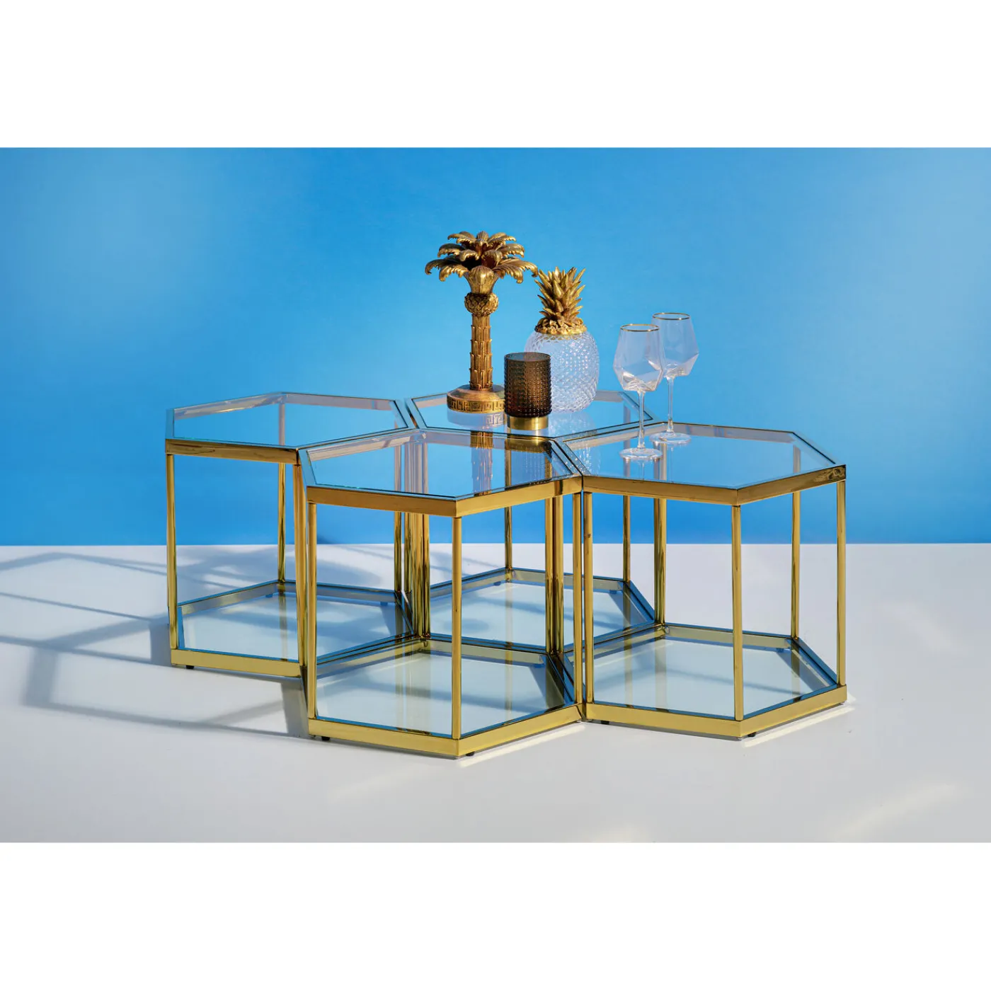 KARE Design Table Basse Comb Dore 45