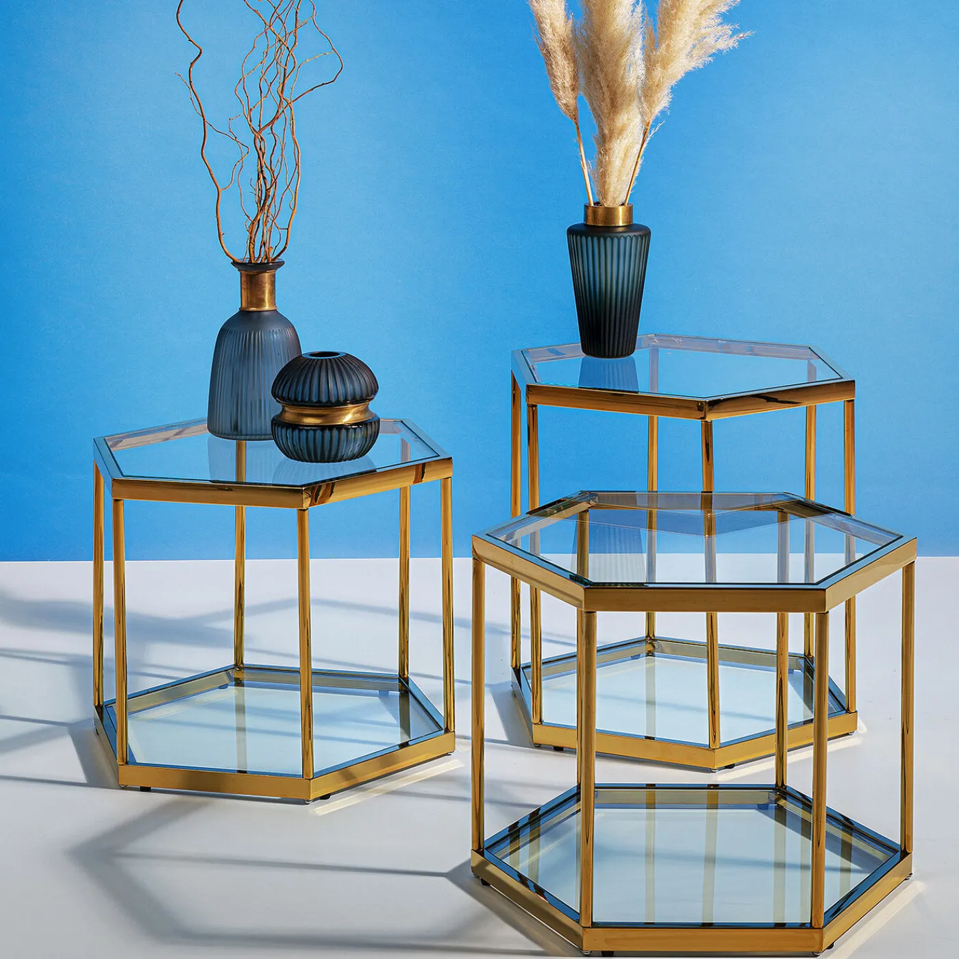 KARE Design Table Basse Comb Dore 45