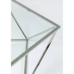KARE Design Table Basse Cristallo Argente 80X80Cm