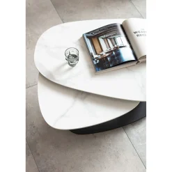 KARE Design Table Basse Franklin Blanc 150X58Cm