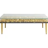 KARE Design Table Basse Gold Flowers 120X60