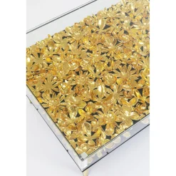 KARE Design Table Basse Gold Flowers 120X60