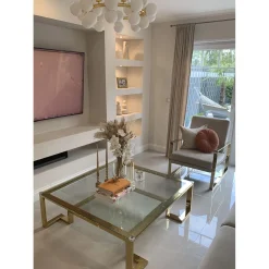 KARE Design Table Basse Gold Rush 120X120