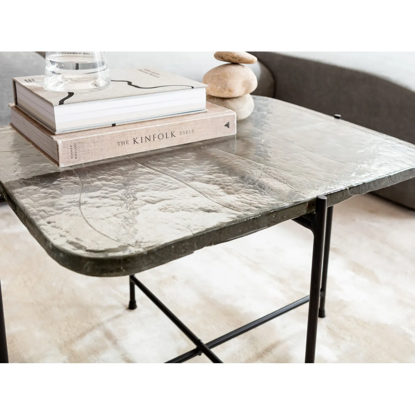 KARE Design Table Basse Ice Noir 63X46Cm
