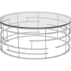 KARE Design Table Basse Jupiter Argente O100Cm