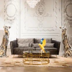KARE Design Table Basse Jupiter Dore O100Cm
