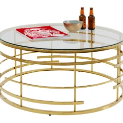 KARE Design Table Basse Jupiter Dore O100Cm