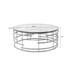 KARE Design Table Basse Jupiter Dore O100Cm