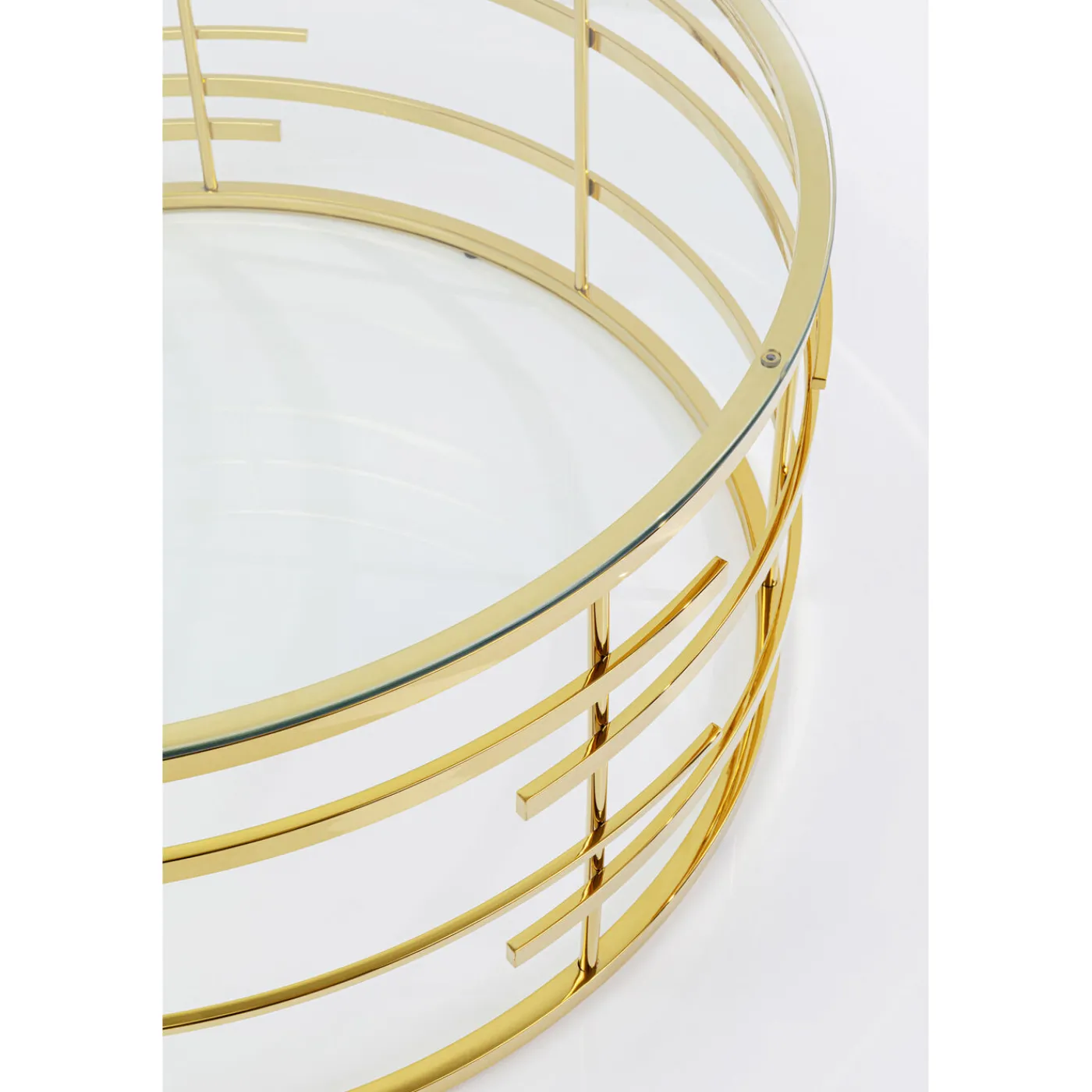 KARE Design Table Basse Jupiter Dore O100Cm