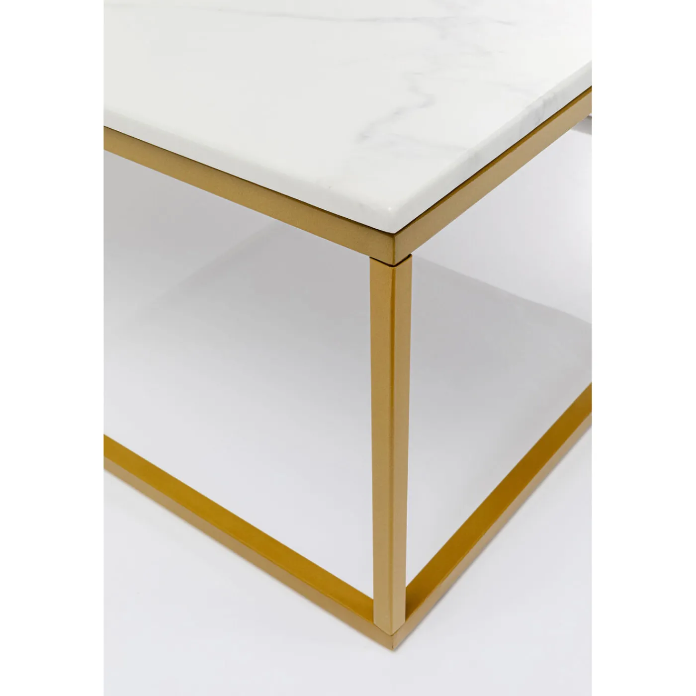 KARE Design Table Basse Key West Dore 90X90Cm