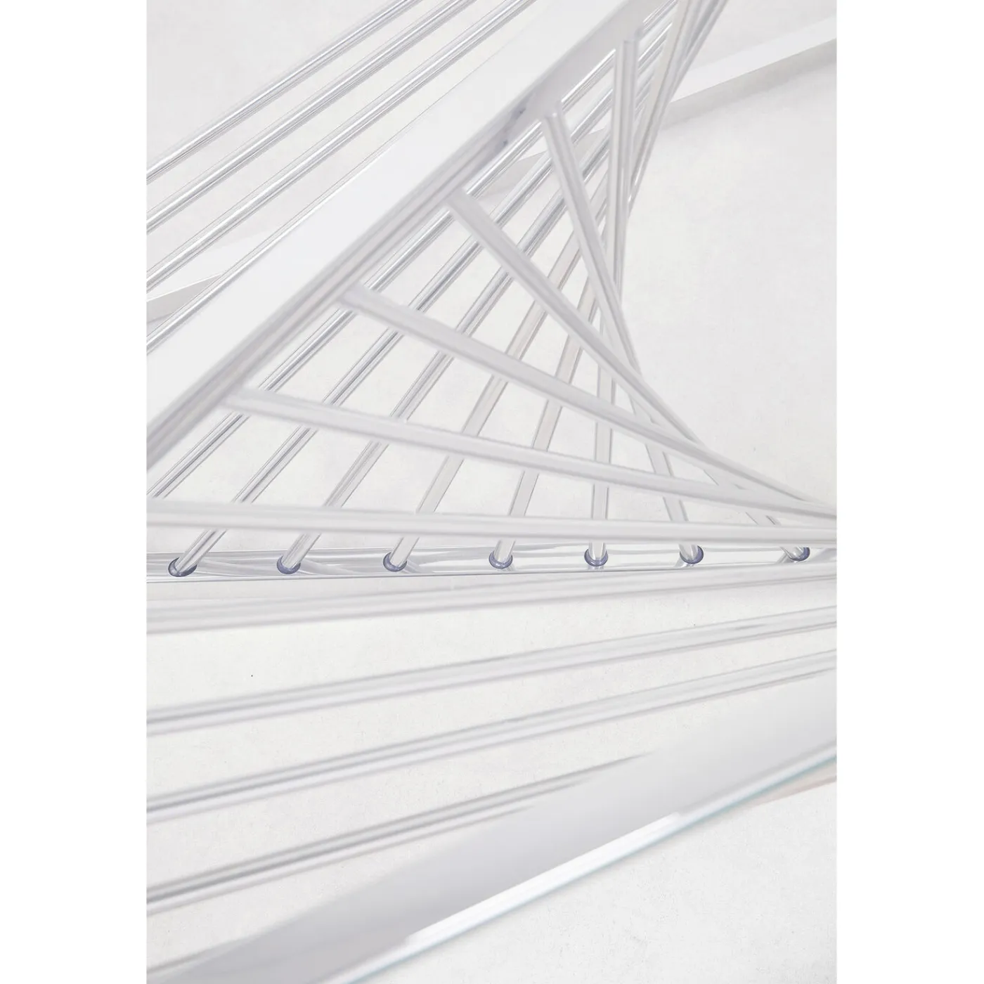 KARE Design Table Basse Laser Argente-Verre Clair 120X60Cm