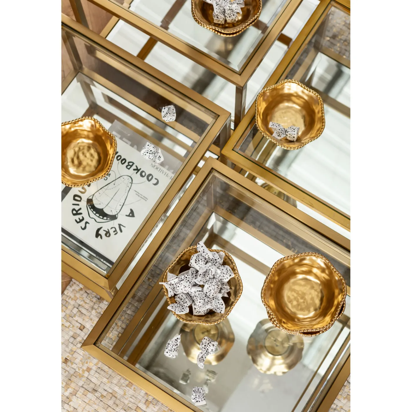 KARE Design Table Basse Luigi Dore (Jeu De 4)