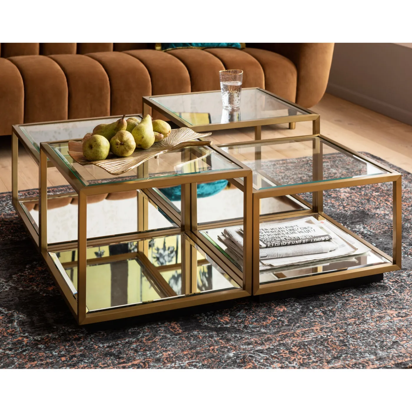 KARE Design Table Basse Luigi Dore (Jeu De 4)