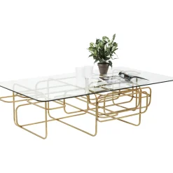 KARE Design Table Basse Meander Dore 140X80