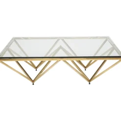 KARE Design Table Basse Network Doree 105X105Cm