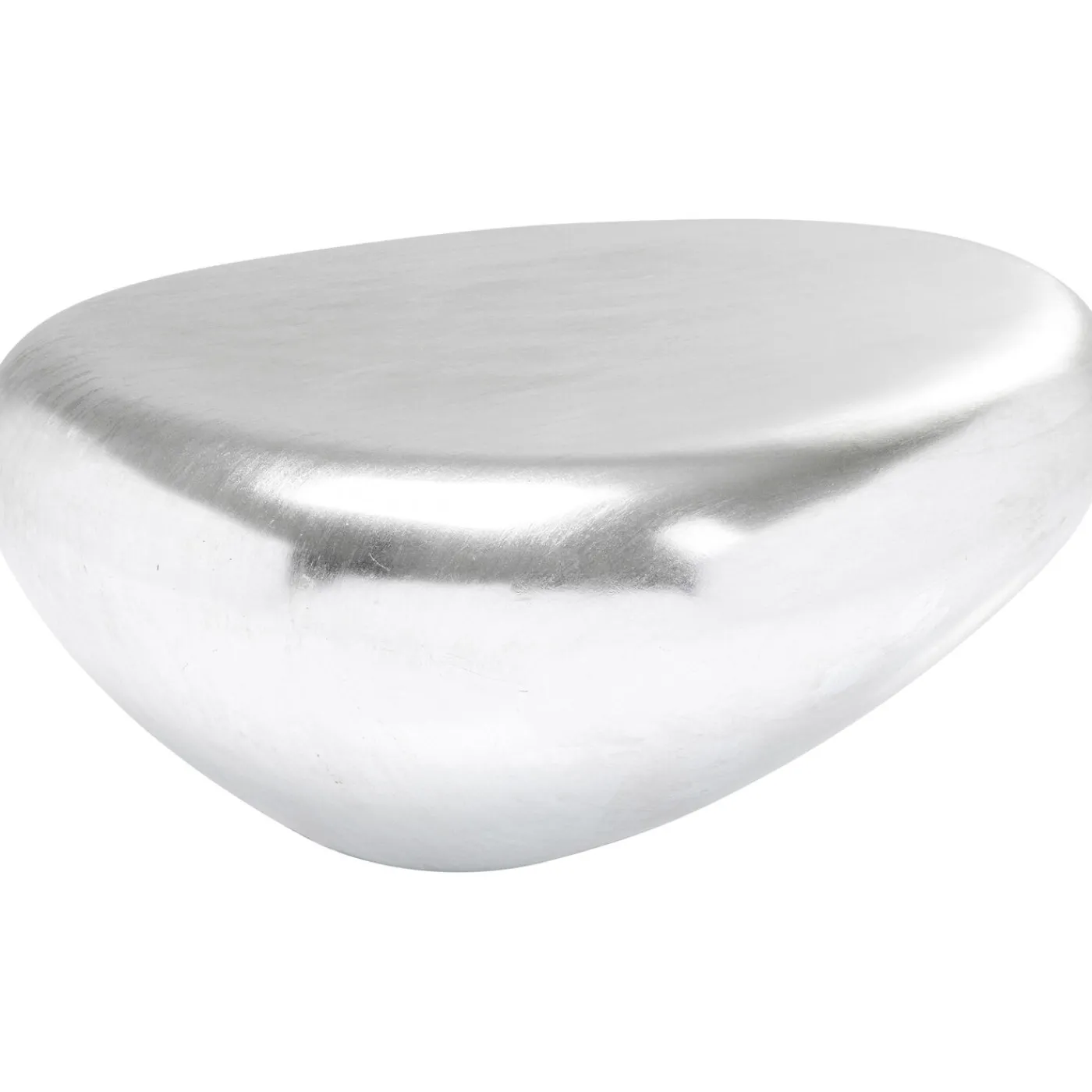 KARE Design Table Basse Pebble Argente 122X96