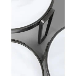 KARE Design Table Basse Perelli Noir (3/Set)