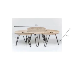 KARE Design Table Basse Puro (Jeu De 4)