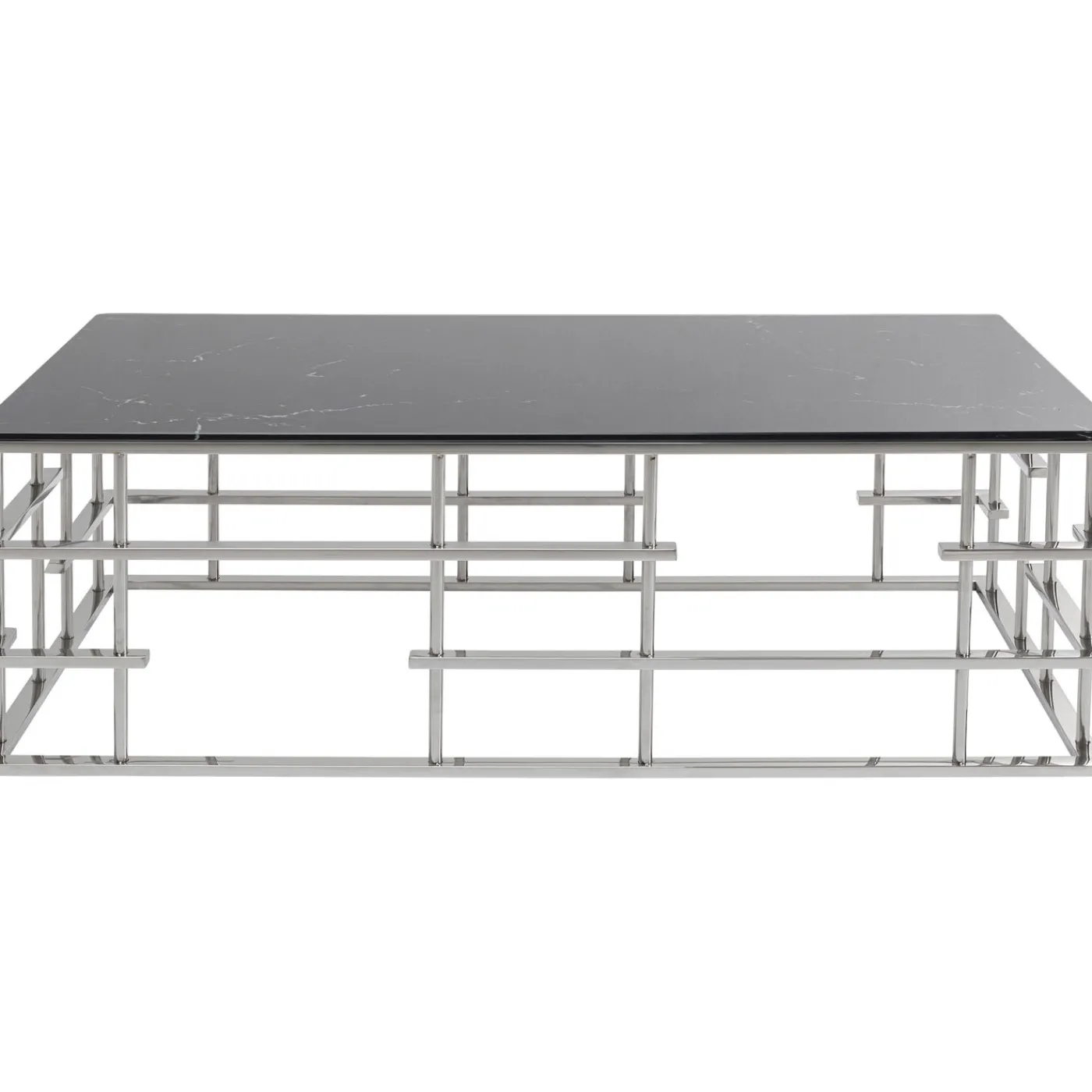 KARE Design Table Basse Rome Argente 130X70Cm