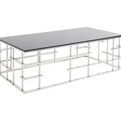 KARE Design Table Basse Rome Argente 130X70Cm