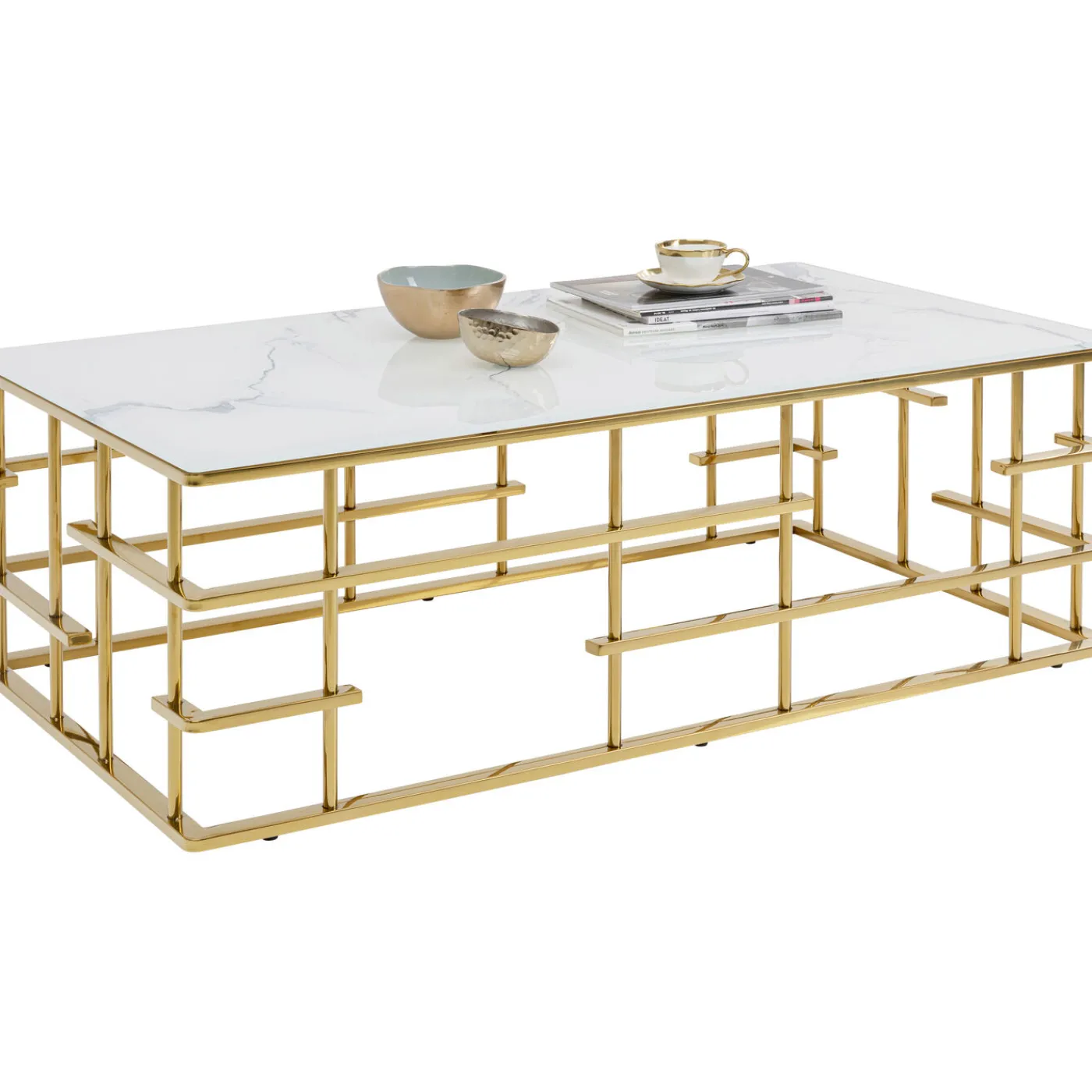 KARE Design Table Basse Rome Dore 130X70Cm