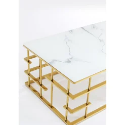 KARE Design Table Basse Rome Dore 130X70Cm